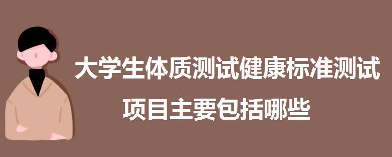 大學(xué)生體質(zhì)測試健康標(biāo)準測試項目主要包括哪些