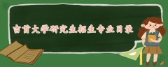 吉首大學(xué)研究生招生專業(yè)目錄